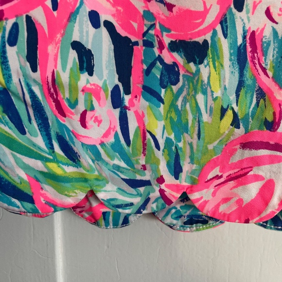 Lilly Pulitzer Pink Flamingo Print Shorts - Picture 2 of 7